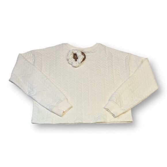 Sundown By Splendid Quilted Cropped Top Size Small - Picture 5 of 5